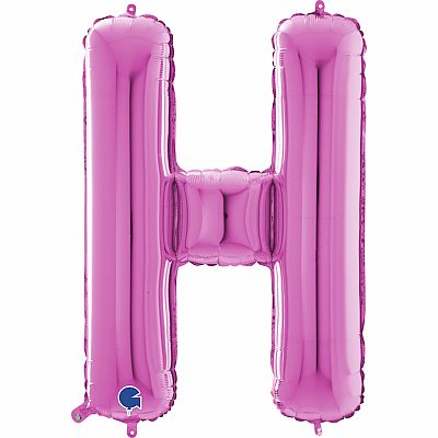 Písmeno růžové H (66cm,26")