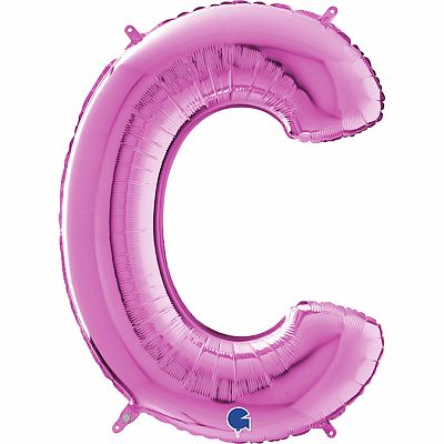 Písmeno růžové C (66cm,26")