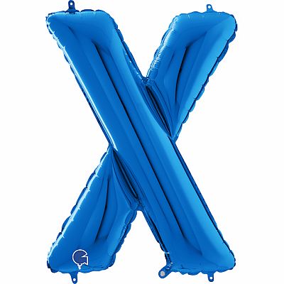 Písmeno modré X (66cm,26")