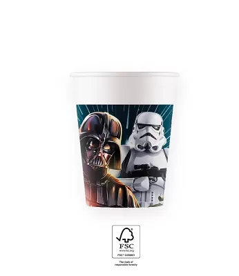 Papírové kelímky Star Wars - Galaxie 8 ks