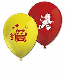 Latexové balonky - Hasiči 8 ks