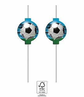 Papírová brčka - Fotbal 