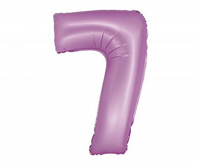 Fialová číslice 7 matná - 76 cm