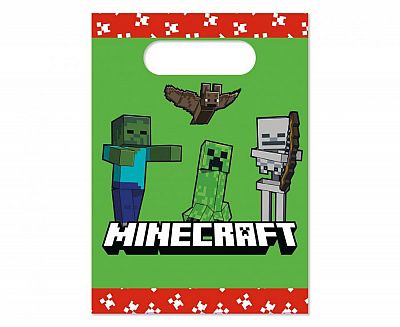 Papírové tašky Minecraft