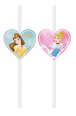 Papírová brčka Disney Princezny 
