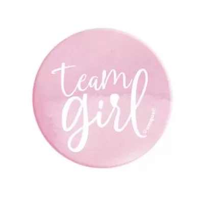 Brož růžová - Team girl