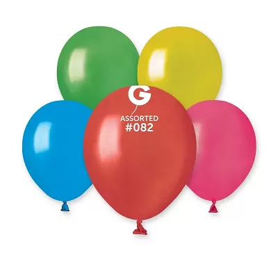 Balónik 13cm/5" #080 farebný mix 100 ks