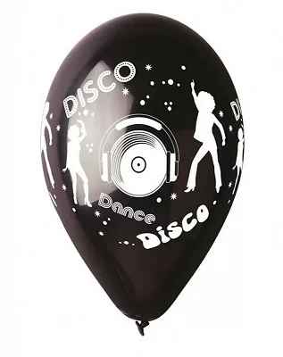 Latexový balonek s potiskem Disco