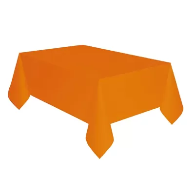 Plastový ubrus oranžový 137 x 274 cm 