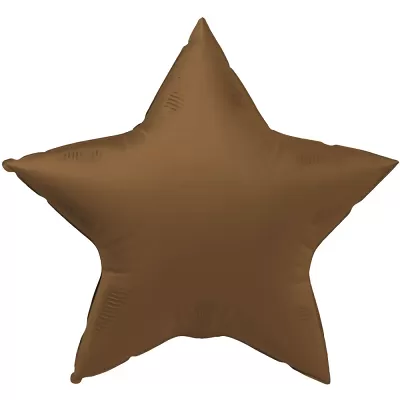 Foliový balonek hvězda hnědá 45 cm
