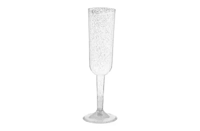 Sklenky na sekt šampusky stříbrné - 4 ks