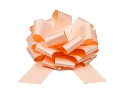 Dekorační stahovací stuha 30 cm - broskvová