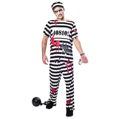 Kostým pro dospělé Zombie vězeň vel. M