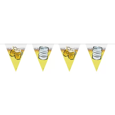 Vlaječková girlanda Oktoberfest Pivo - 6 m
