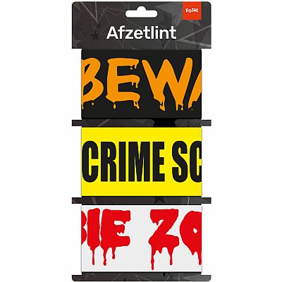 Dekorace na Halloween - bezpečnostní pásky 3ks - 5 m