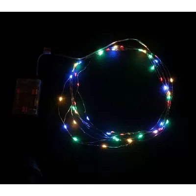 Dekorační řetěz s LED světýlky - barevná 5 m