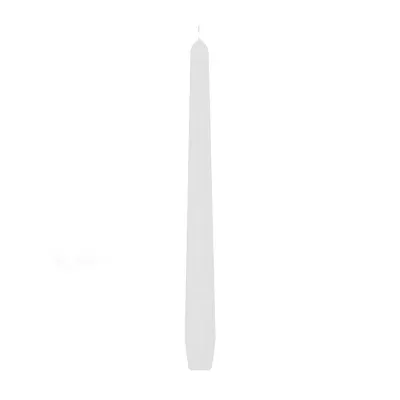 Dlouhá svíčka bílá 24 cm
