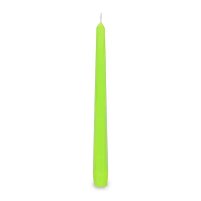 Dlouhá svíčka světle zelená 24 cm