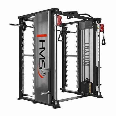 Profesionálny posilňovací stroj HMS TRYTON - 3D multipress a protismerné kladky so závažím