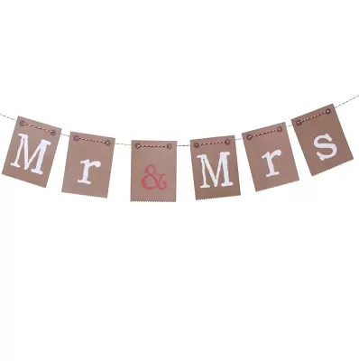 Svatební nápis Mr & Mrs - Just my type