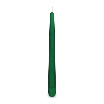 Dlouhá svíčka tmavě zelená 24 cm