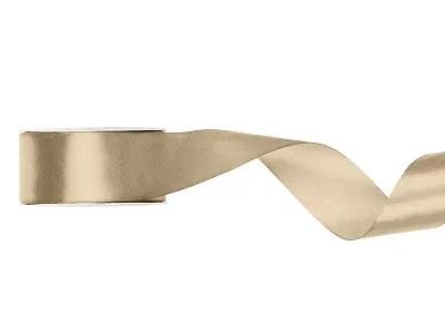 Saténová stuha studená zlatá 25 mm x 25 m