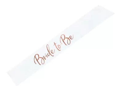 Šerpa Bride to be - bílá s rosegold