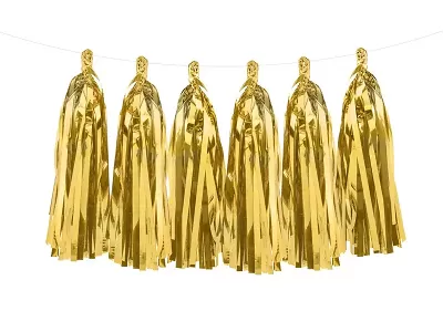 Girlanda strapce zlaté - 150 cm