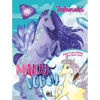 Maluj vodou - omalovánky Jednorožci
