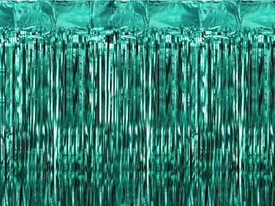 Zelený party závěs 100 x 200 cm