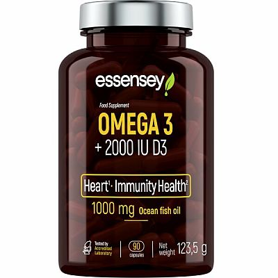 ESSENSEY Omega 3 + D3 - 90 kapsúl