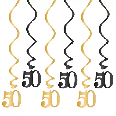 Závěsné narozeninové spirály 50. narozeniny