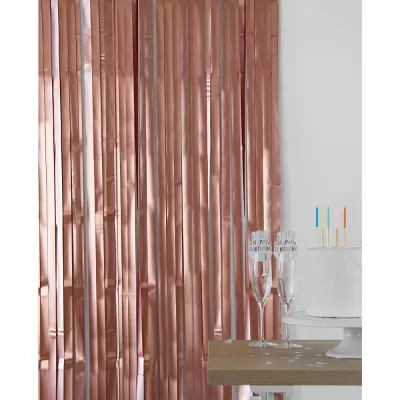 Matný rosegold závěs 100 x 200 cm