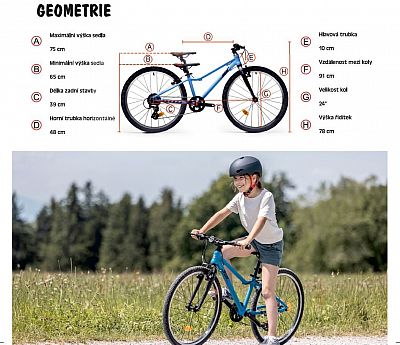 Juniorský ultraľahký bicykel BOW 24"