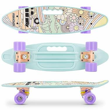Spokey GROOVY Pennyboard s rukoväťou, 56 cm