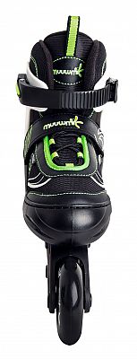 Muuwmi nastaviteľné detské inline korčule, zelené veľ. 37-40