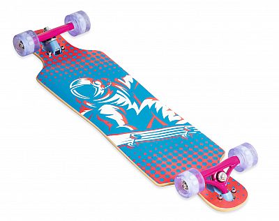 Muuwmi Longboard Compact ABEC 7 SPACE, so svietiacimi kolieskami