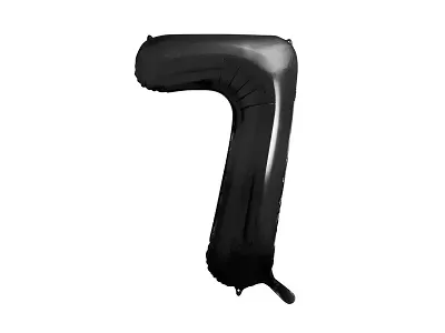 Fóliová číslica - čierna 7 - 86 cm