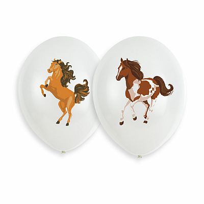 Latexové balonky - koně, 6 ks - 27,5cm