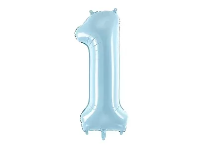 Fóliová číslica - modrá 1 - 86 cm