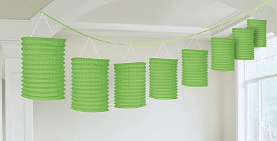 Girlanda s lampiony světle zelená 360 cm