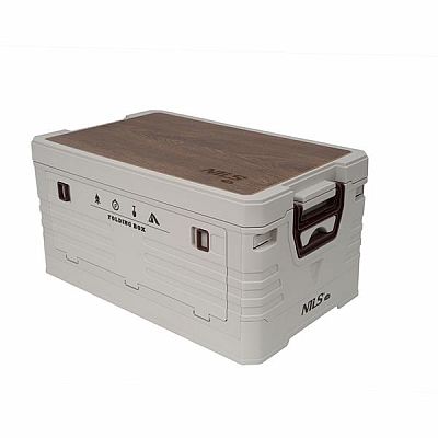 Skladací box NILS Camp NCB4002 2v1 s vekom a drevenou doskou 32L