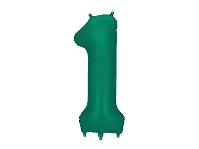 Foliová číslice tmavě zelená 1 - 86cm