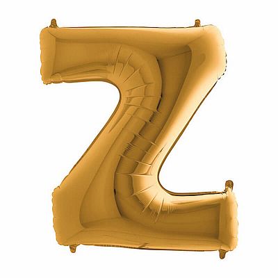 Fóliové písmeno Z zlaté 102 cm