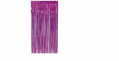 Tmavě růžový party závěs 100 x 200 cm
