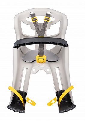 BELLELLI TATOO Detská sedačka na bicykel Handlefix, hodvábne šedá