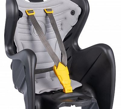 BELLELLI MR FOX Detská sedačka na bicykel EASY DREAM polohovateľná, čierna