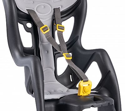 BELLELLI PEPE Detská sedačka na bicykel, upevnenie na zadný nosič, čierna