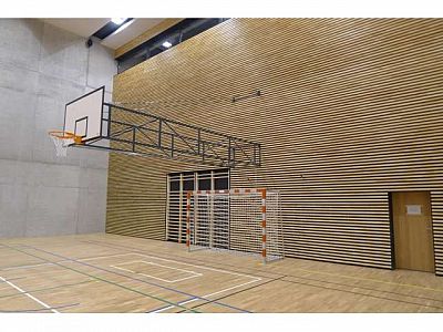 Basketbalová konštrukcia otočná, interiér, vysadenie od 4 m do 6,0 m