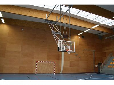 Basketbalová konštrukcia elektricky sklopná, pod strop do 9 m